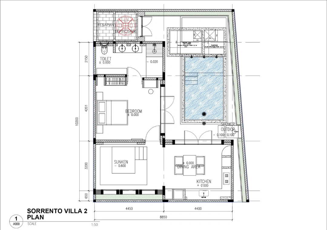 sorrento 1brv, no 2 - floorplan