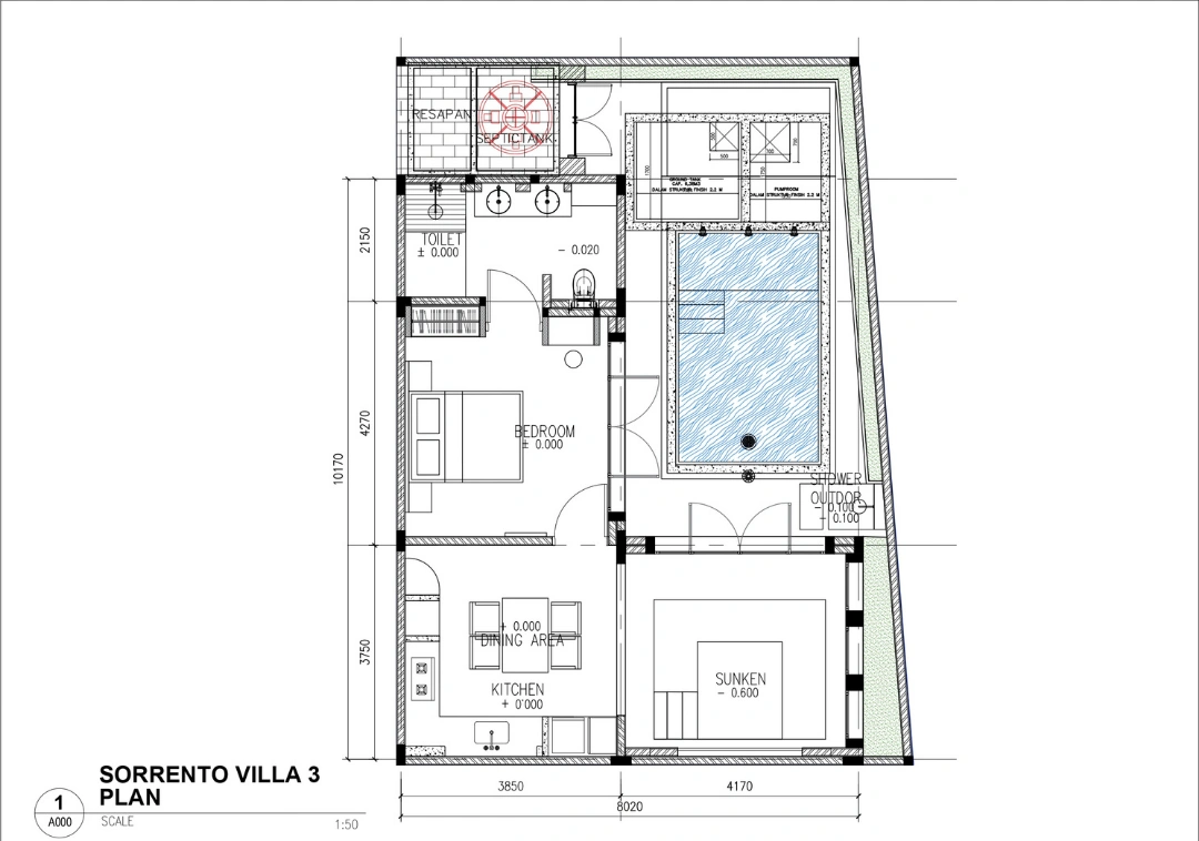 sorrento 1brv, no 3 - floorplan