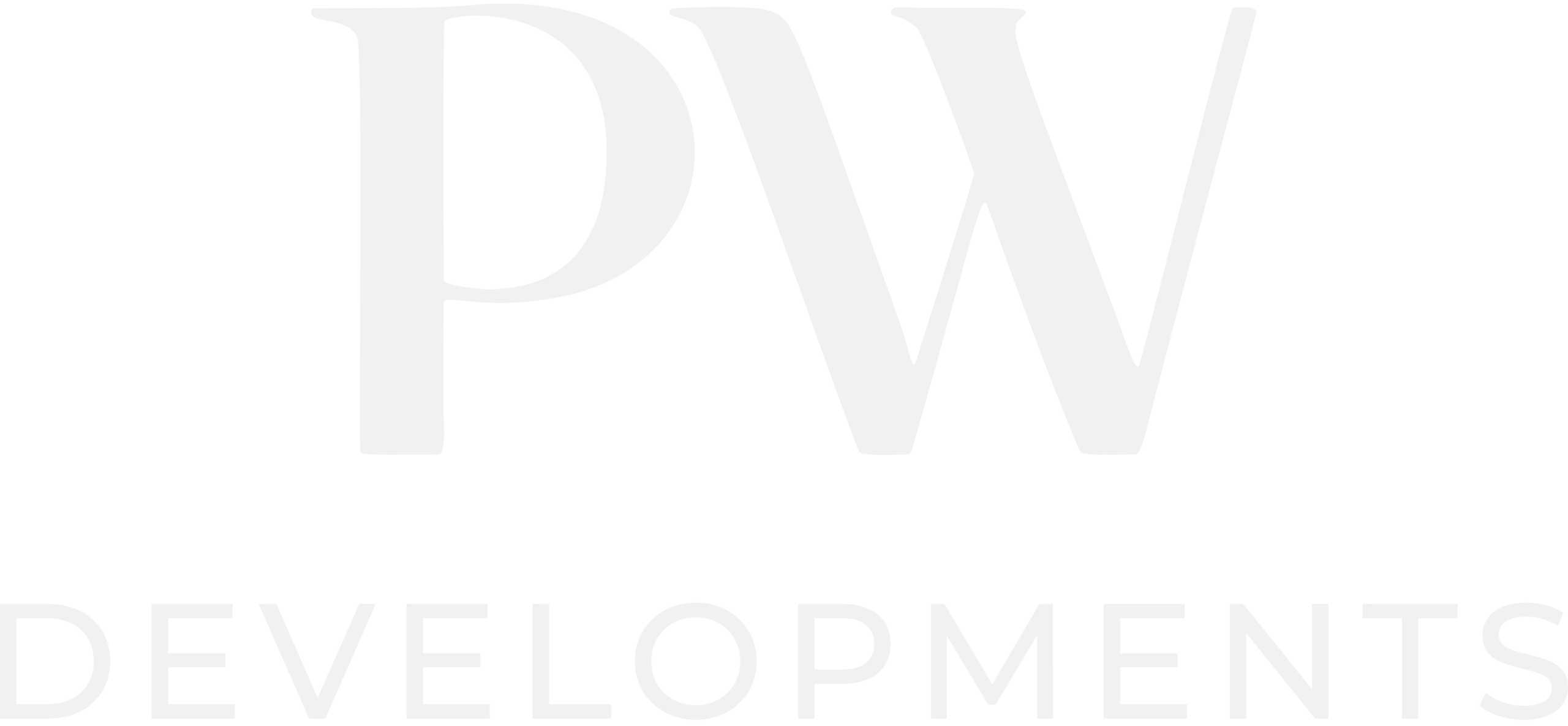 pw developments - white logo
